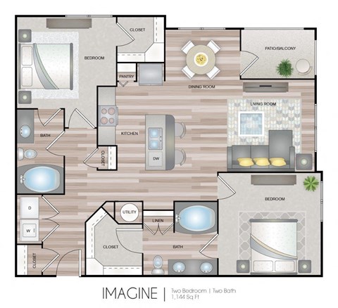 Aspire at Live Oak Apartments Imagine Floor Plan